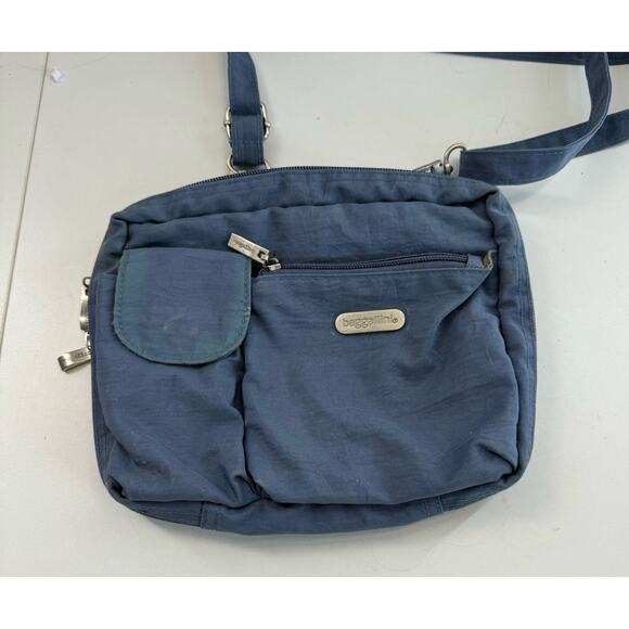 Baggallini Travel Crossbody Shoulder Bag Handbag Purse Blue Green Medium (READ) - Picture 1 of 10